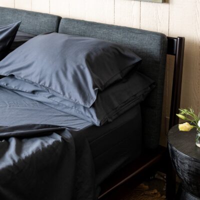Alternative view of Sateen Organic Cotton Sheet Set + Pillowcases