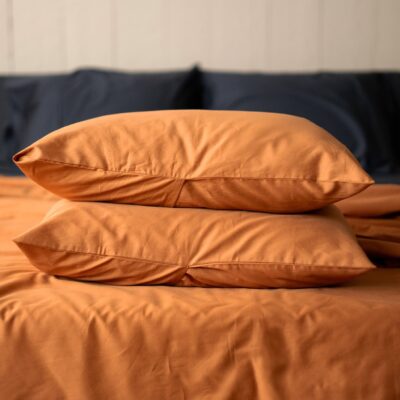 Alternative view of Sateen Organic Cotton Duvet Cover Set + Shams