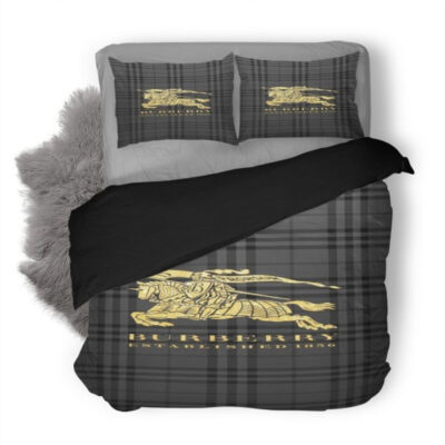 Burberry Dark Luxury Brand Bedding Sets Duvet Cover Set,Bed Sets, Bedroom Sets, Comforter Sets, Duvet Cover, Bedding Sets