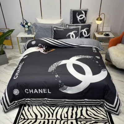 Chanel Bedding 3D Printed Bedding Sets Quilt Sets Duvet Cover Luxury Brand Bedding Decor Bedroom Sets Best Luxury Bedding Sets