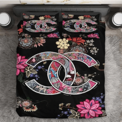 Chanel Colorful Floral Bedding Set