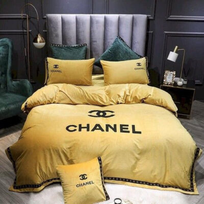 Chanel Luxury Bedding Sets Duvet Cover Bedroom Luxury Brand Bedding Bedroom 63