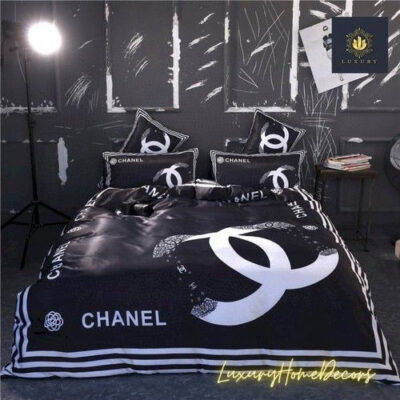 Chanel Luxury Bedding Sets Duvet Cover Bedroom Luxury Brand Bedding Bedroom 88