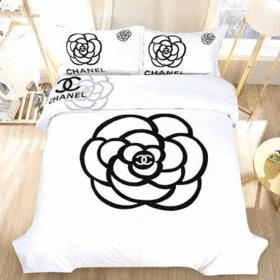 Chanel Signature Flower Bedding Set