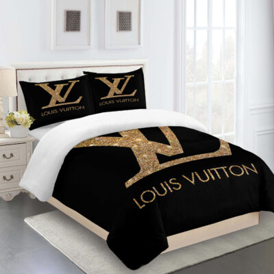 Comforter Sets Black Dark Beige Full Louis Vuitton Bedding Set Home Decoration Bedding Sets