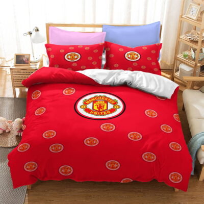 Football Team Logo Bedding Sets - Duvet Cover, Flatsheet, Pillowcases Perfect Gift For Fans