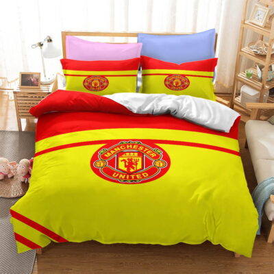 Football Team Logo Bedding Sets, Gift For Halloween, Thanksgiving, Christmas