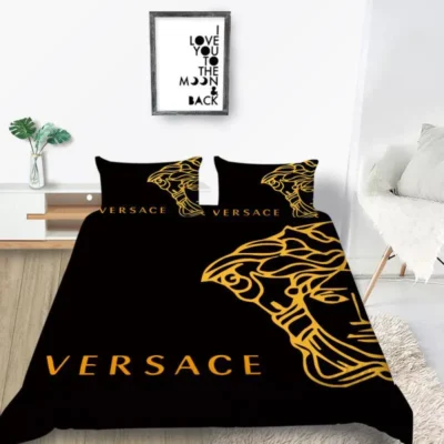 Gianni Versace Hot Logo Luxury Brand Bedding Sets Duvet Cover Set, For Home Best Luxury Bedding Sets