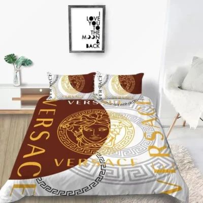Gianni Versace New Logo Luxury Brand Bedding Sets Duvet Cover Set, For Home Best Luxury Bedding Sets