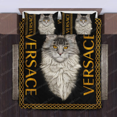 Mainecoon Versace Bed Sheets Spread Comforter Duvet Cover Bedding Setss