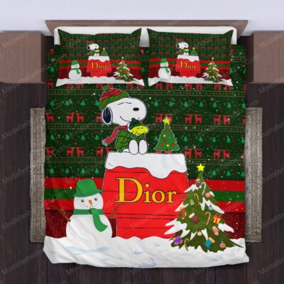 Snoopy Dog Dior Logo Type 1621 Bedding Sets Luxury Ideas Bed  Blankets Premium Fashion Brand Duvet Hyperbeast Bedroom Sheets Covers