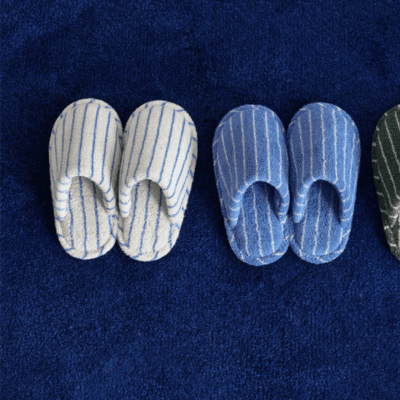 Thin Striped House Slippers