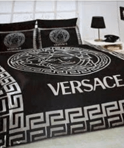 Versace Basic Black And White Ancient Frame Most Comfortable Bedding Set