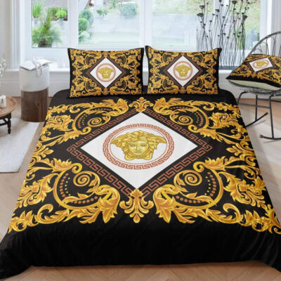 Versace Bed Sheets Spread Comforter Duvet Cover Bedding Sets 1
