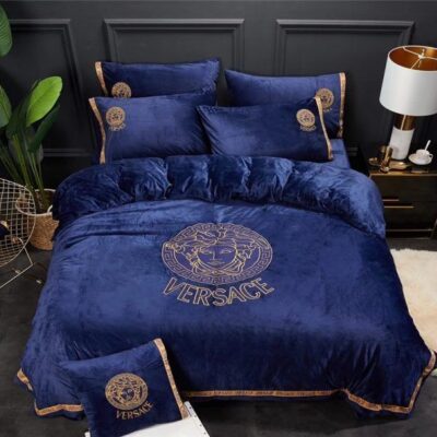 Versace Blue S Luxury S Bedding Sets Blankets Sheets Bedroom Idea Duvet Bed  Covers