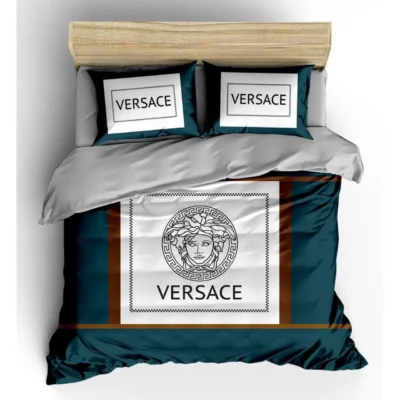 Versace Logo Type 1395 Bedding Sets Luxury Ideas Hyperbeast  Premium Fashion Brand Duvet Sheets Covers Bed  Blankets
