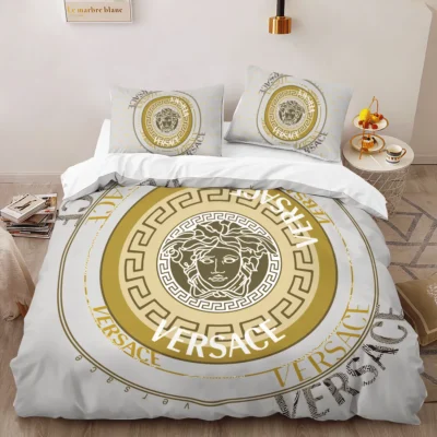 Versace New Logo Limited Edition Luxury Brand High-End Bedding Sets Lv, For Home Best Luxury Bedding Sets