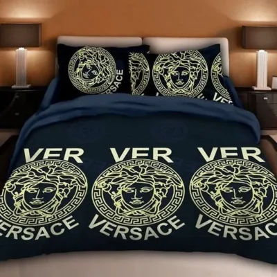 Versace Printed Bedding Sets Quilt Sets Duvet Cover Luxury Brand Bedding Decor Bedding Sets