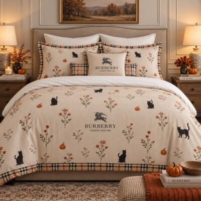 Burberry Halloween Luxury Bedding Set V05