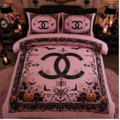Chanel Halloween Luxury Bedding Set V07