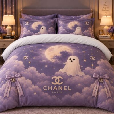 Chanel Halloween Luxury Bedding Set V22
