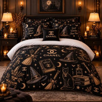 Chanel Halloween Luxury Bedding Set V24