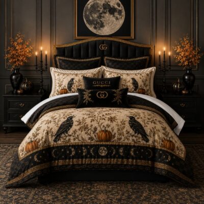 Gucci Halloween Luxury Bedding Set V07