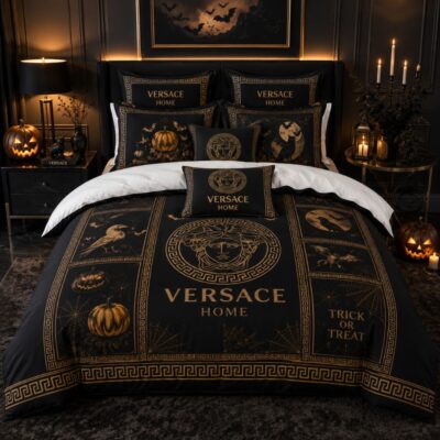Versace Halloween Luxury Bedding Set V05